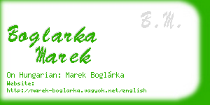 boglarka marek business card