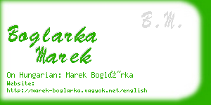 boglarka marek business card